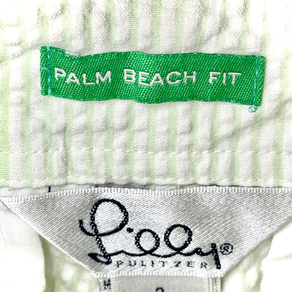 Vintage Lilly Pulitzer Shorts White Label 2 Green